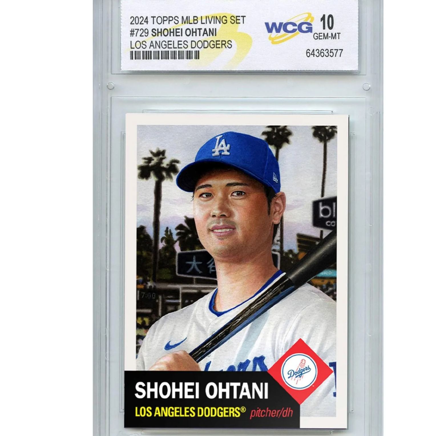 Shohei Ohtani 2024 LA Los Angeles Dodgers Mint Simpsons Baseball Card