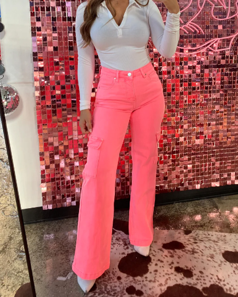 Vaqueros holgados tipo cargo navideños