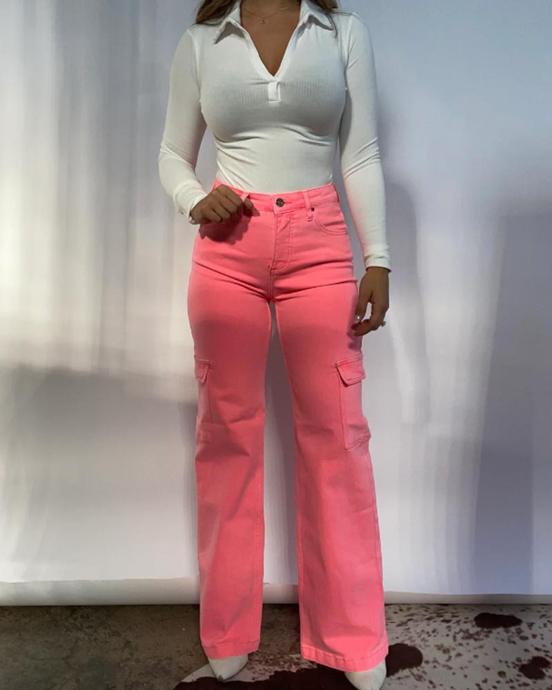 Vaqueros holgados tipo cargo navideños