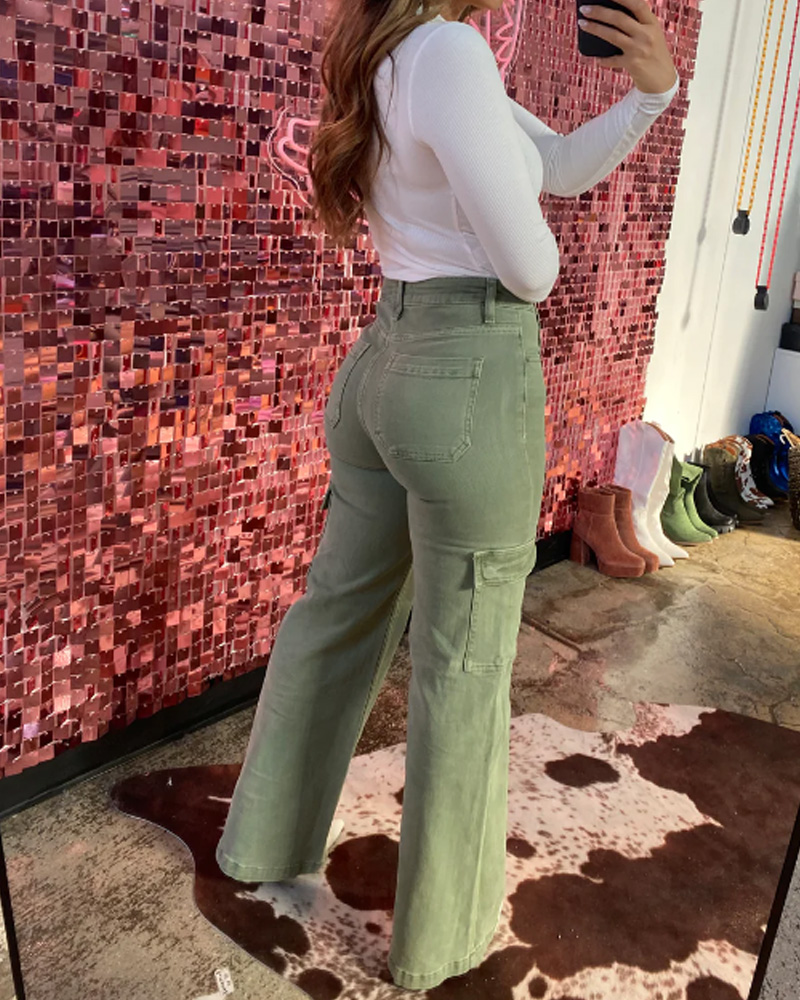 Vaqueros holgados tipo cargo navideños