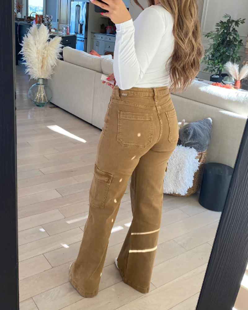 Vaqueros holgados tipo cargo navideños