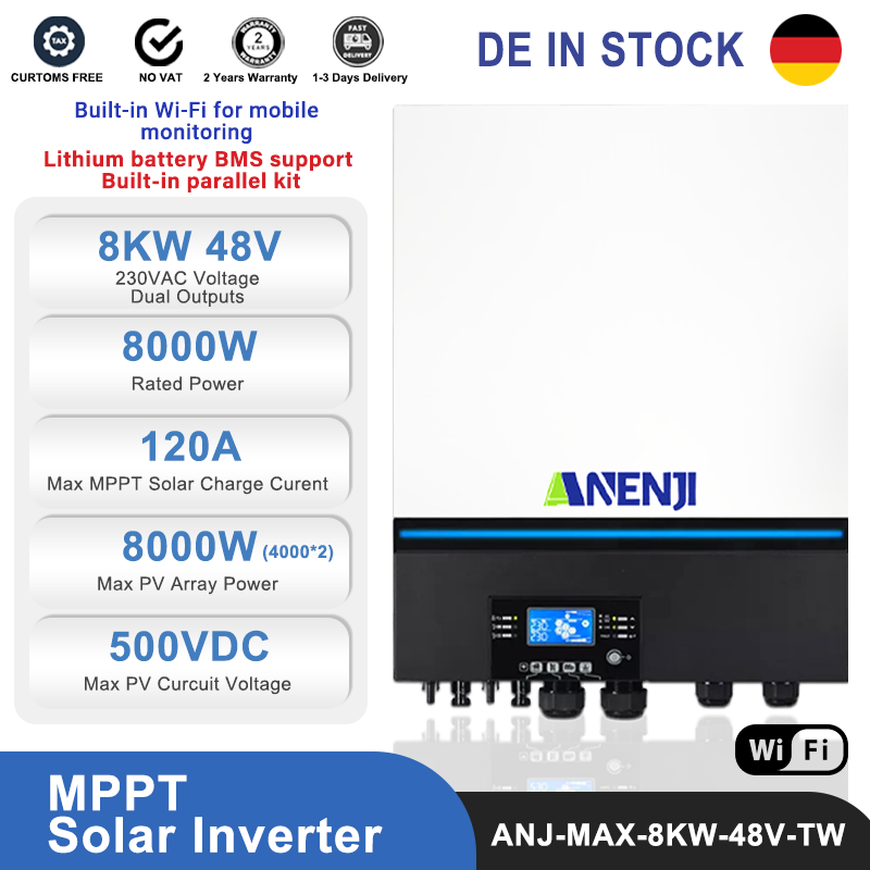 MPPT 8000W 48V Solar Inverter – ANENJI Official Store