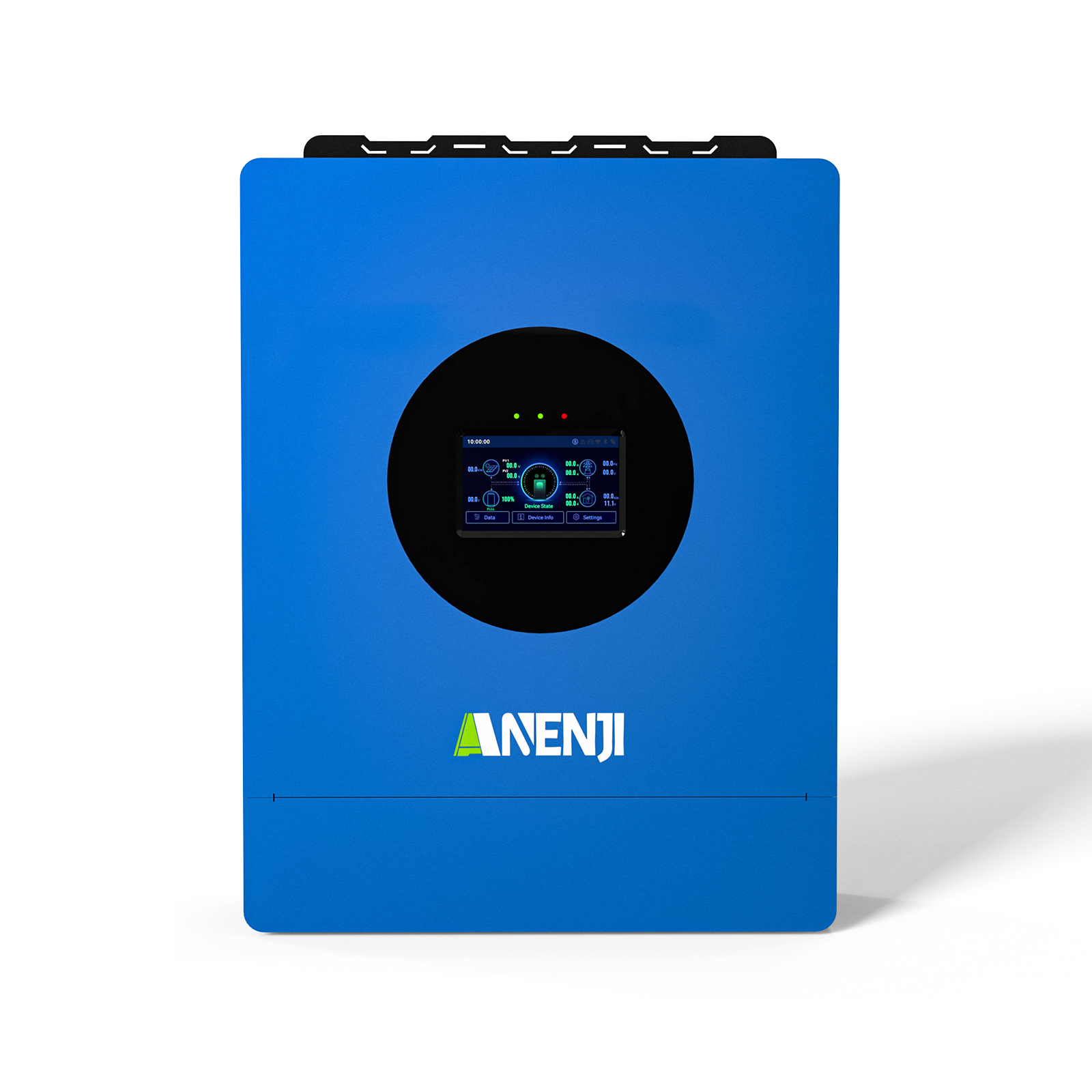 Anenji 6KW 48V Hybrid Solar Inverter Split Phase 120V/240V Dual MPPT Charger Parallel