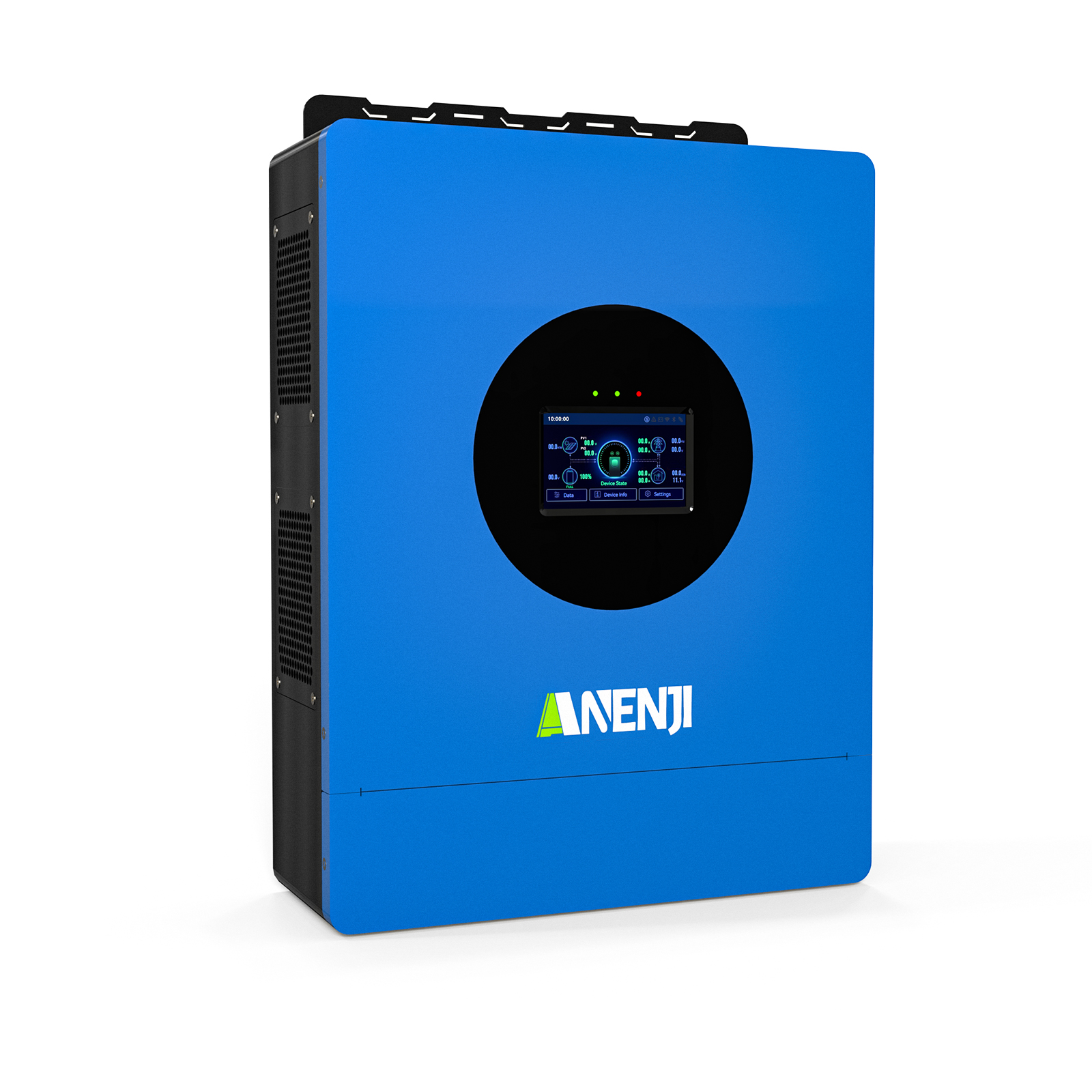 Anenji 6KW 48V Hybrid Solar Inverter Split Phase 120V/240V Dual MPPT Charger Parallel