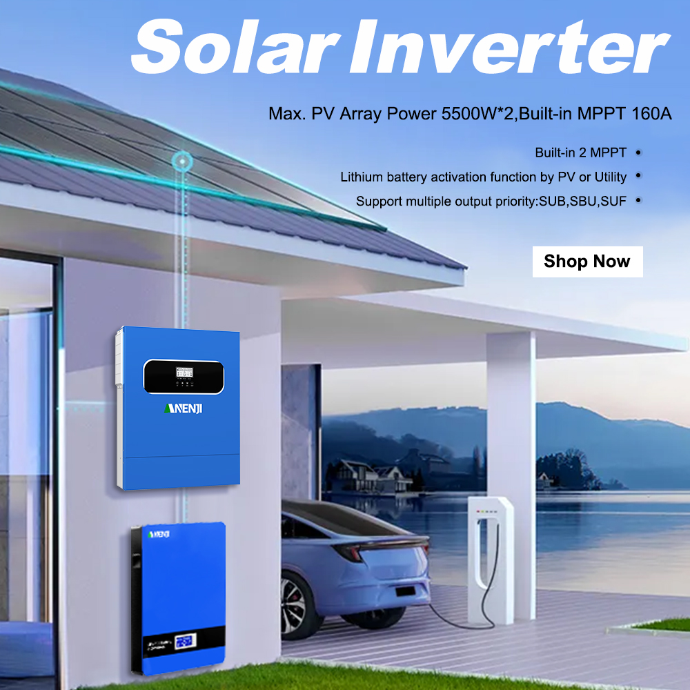 ANENJI Official Store | solar power inverter | LiFePO4 Battery