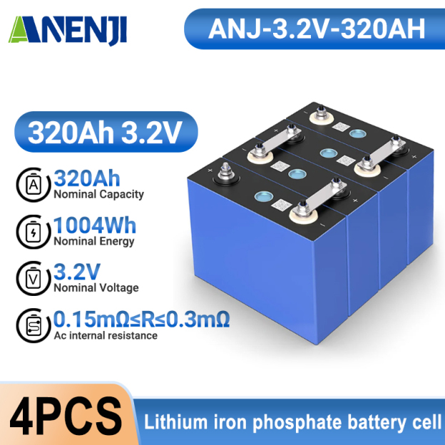 Anenji 3.2V LiFePO4 Battery Deep Cycles Lithium Iron Phosphate Battery