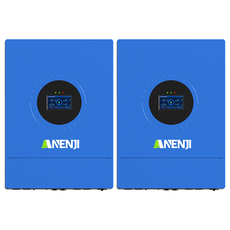 Anenji 12KW 48V Hybrid Solar Inverter Split Phase 120V/240V Dual MPPT Charger Parallel-ANENJI