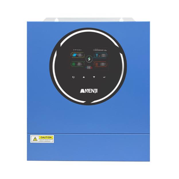 Anenji 5KW 48V Hybrid Solar Inverter On grid Off grid Inverter with WIFI 100A MPPT Dual Outputs