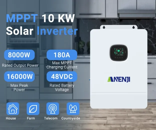 [Shipped from China] 8kw/10kW 48V Hybrid Split-phase Solar Inverter 110/240Vac off-grid Parallel Capacity-ANENJI