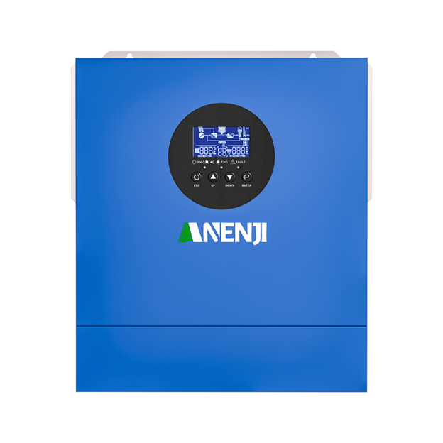 Anenji 2KW 12V hybrid Solar Inverter MPPT Pure sine wave Off grid inverter with WIFI-ANENJI