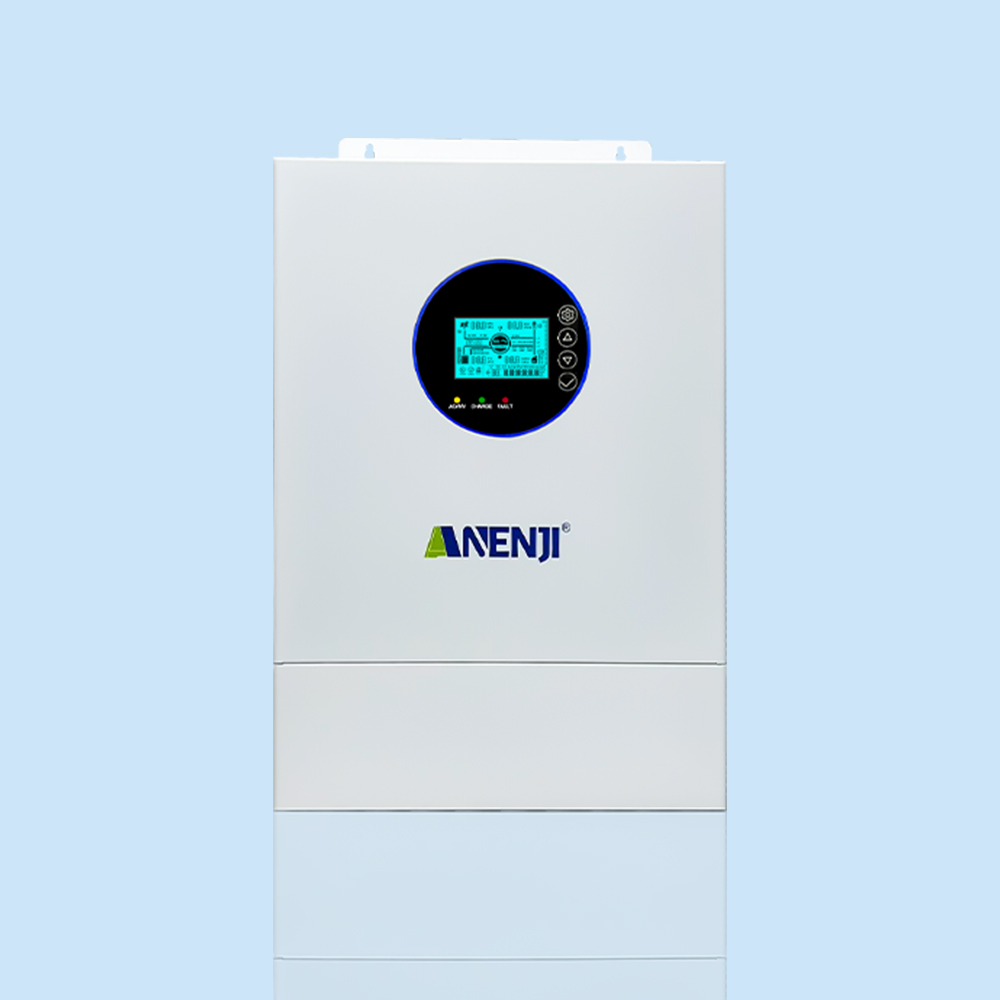Anenji 12KW 48V Hybrid Solar Inverter Split Phase 120V/240V Dual MPPT Charger Parallel 6 units