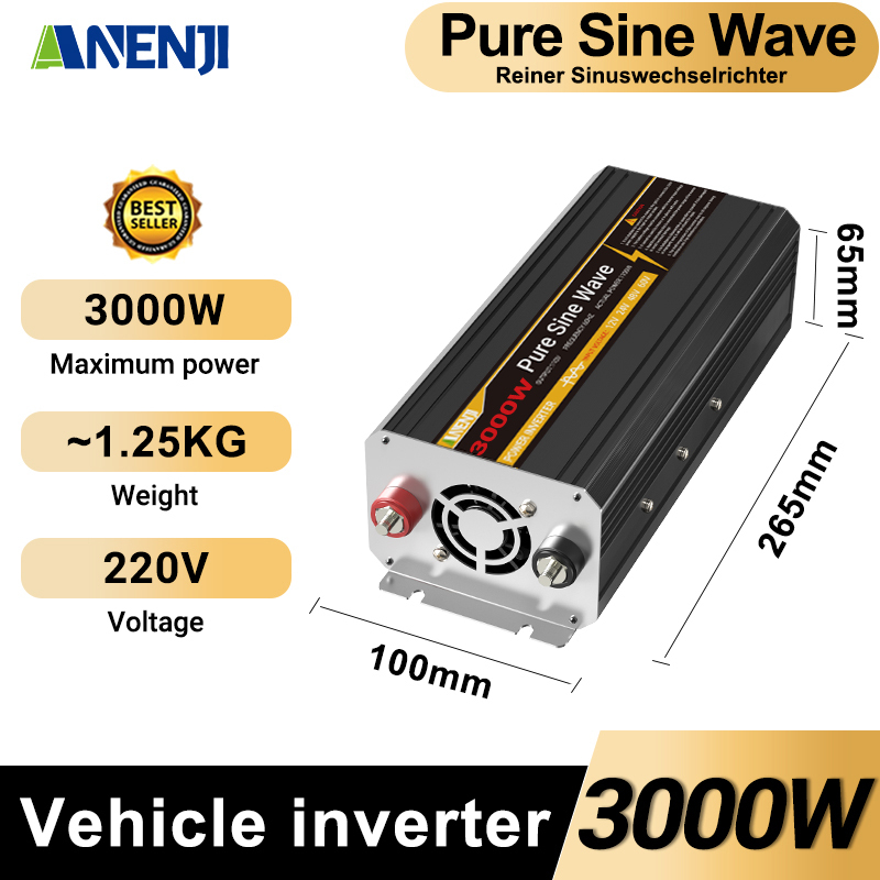 1000W/1800W/2200W/3000W/4000W/5000W/6000W/8000W  110V/220V 12V/24V/48V Pure Sine Wave Inverter Power Inverter-ANENJI