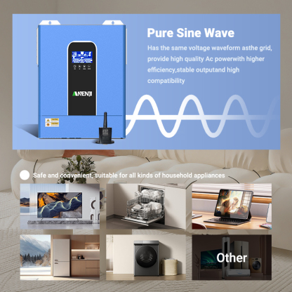 11KW 48V Hybrid Solar Inverter Pure Sine Wave Off-Grid+On-Grid 2*MPPT with WIFI Parallel Function for 6 unit Max