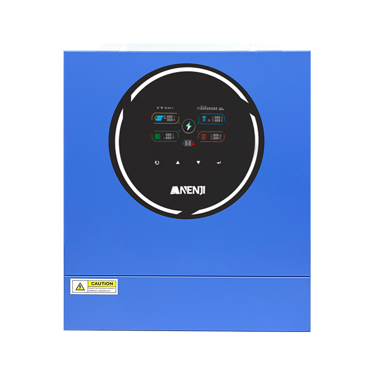 Anenji 4.2KW 24V Hybrid Solar Inverter On grid Off grid Inverter with WIFI 100A MPPT Dual Outputs-ANENJI