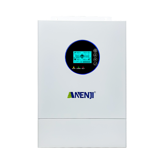 Anenji 12KW 48V Hybrid Solar Inverter Split Phase 120V/240V Dual MPPT Charger Parallel 6 units