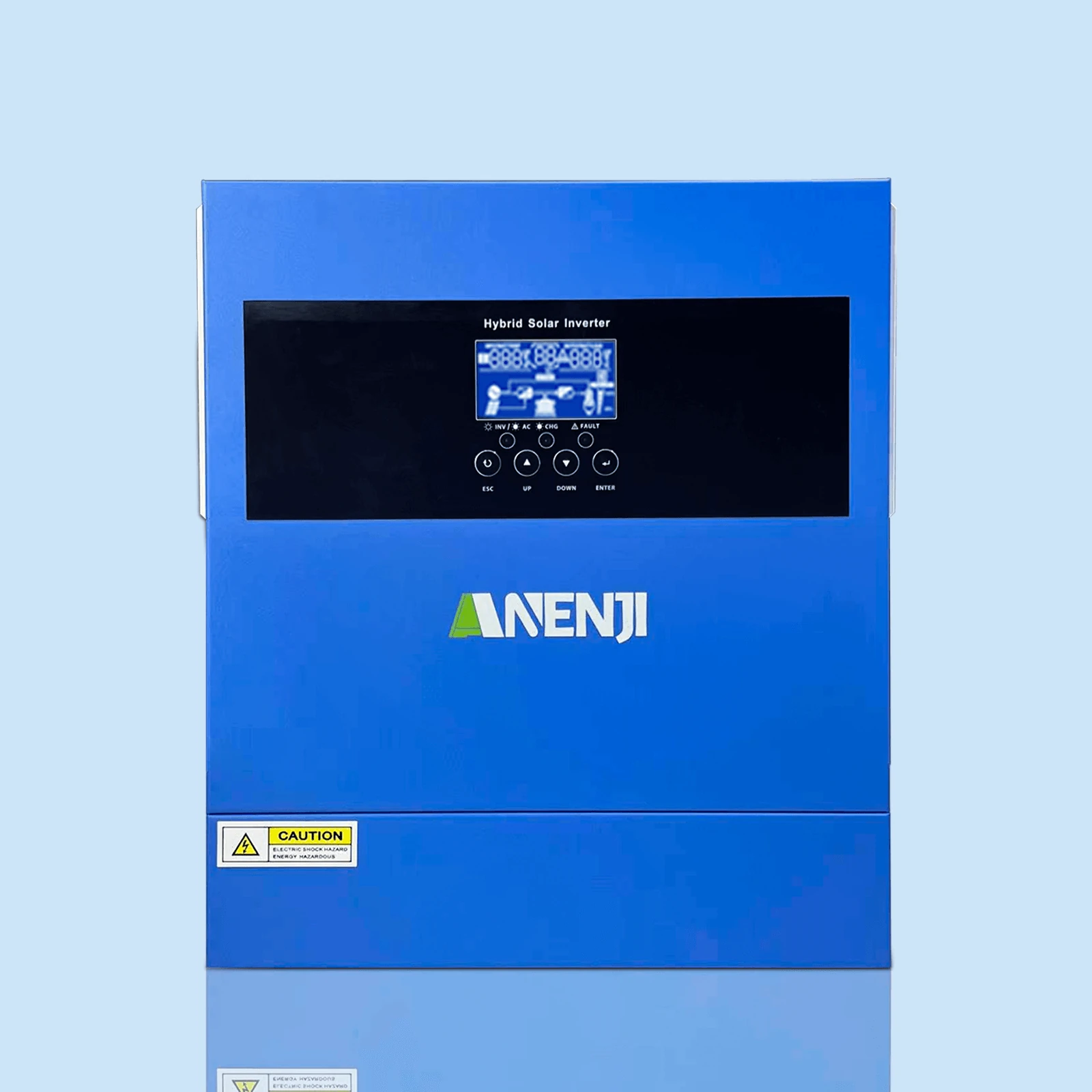 ANENJI 4KW 24V MPPT Hybrid Solar Inverter Pure Sine Wave Off-Grid with WIFI