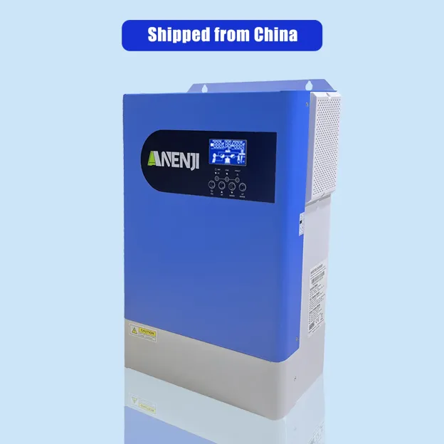 ANENJI 6.2KW 48V MPPT Hybrid Solar Inverter Parallel Function for 12unit Max Off-Grid with WIFI 