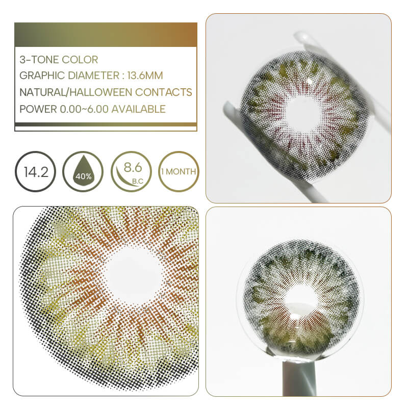 Unibling Halo Iris Green (1-Month)