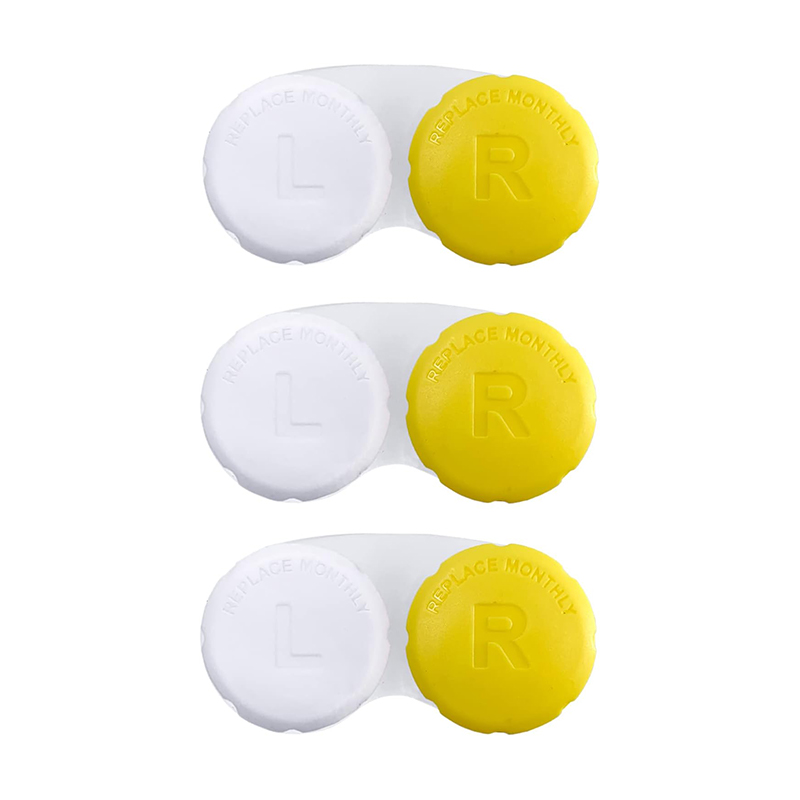 Multi-color Contrast Case for Contact Lens 3 Pcs Set