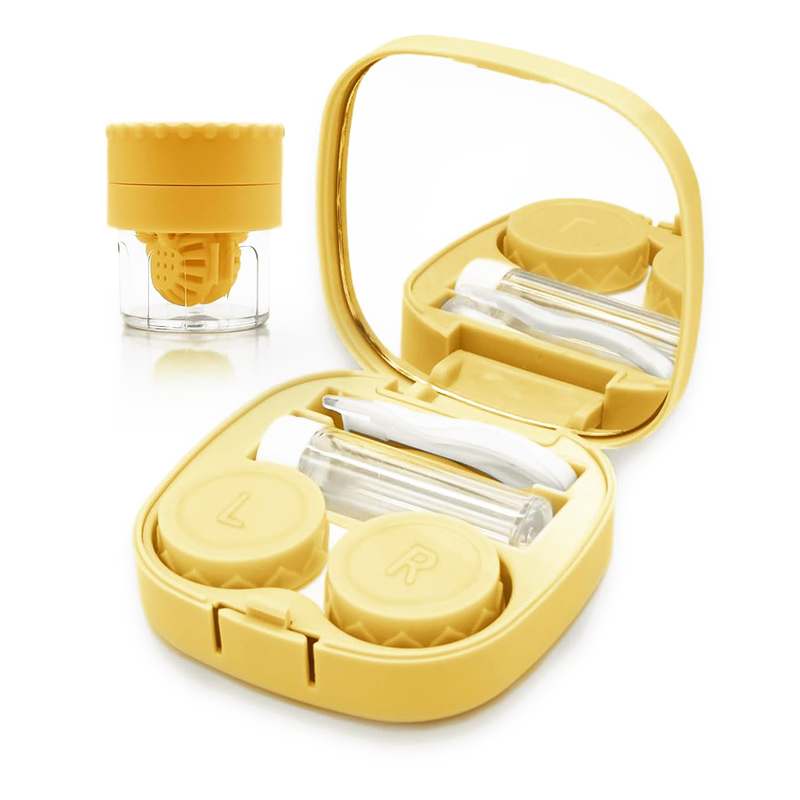 Candy Color Contact Lens Case Travel Kit with Lens Cleaner
