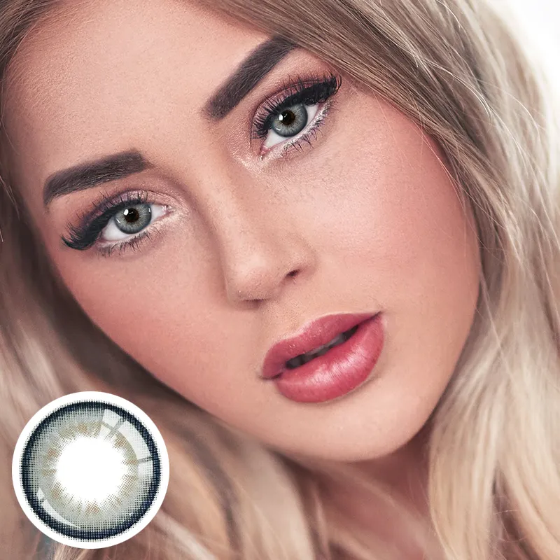 Unibling Bloom Blue Colored Contacts