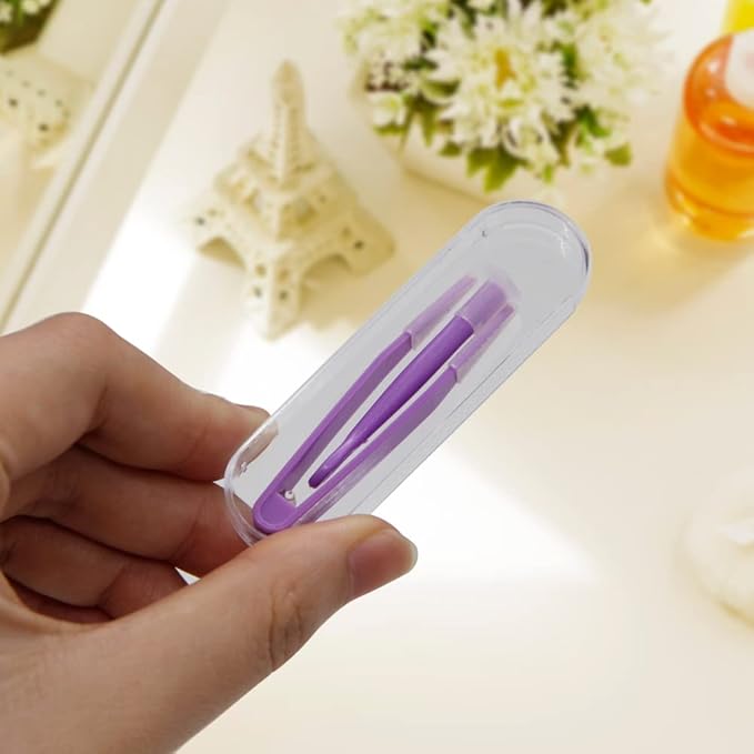 5 pcs Portable Contact Lens Stick Tool Case Set (Inserter/Remover+Tweezer with Soft Tip)