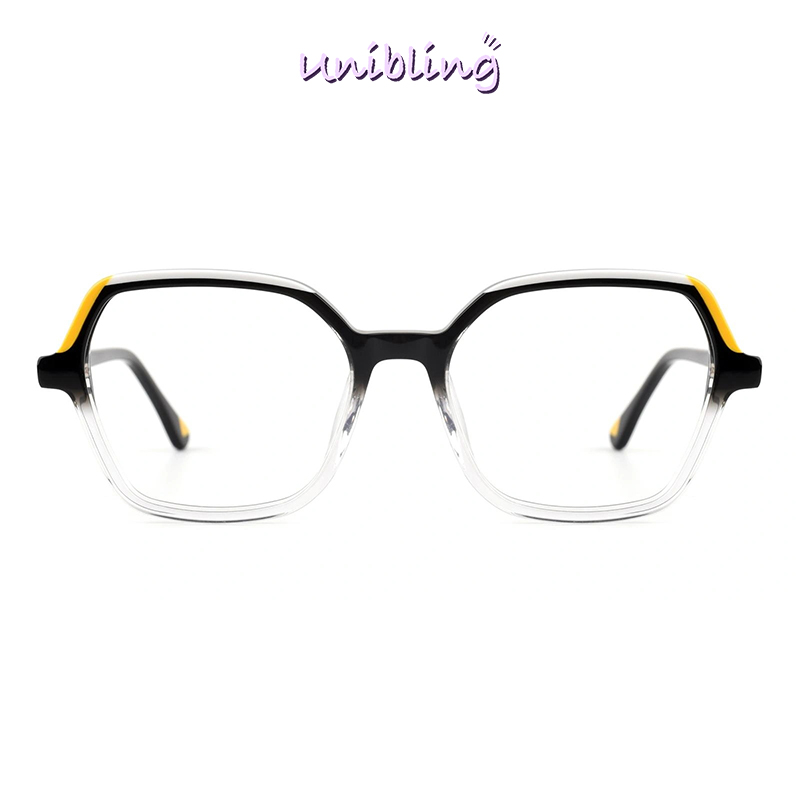 Unibling CrystalClear Yellow Black Glasses
