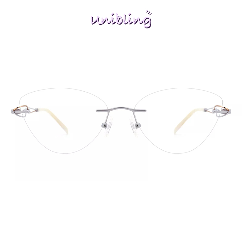 Unibling VisionaryStyle White Glasses