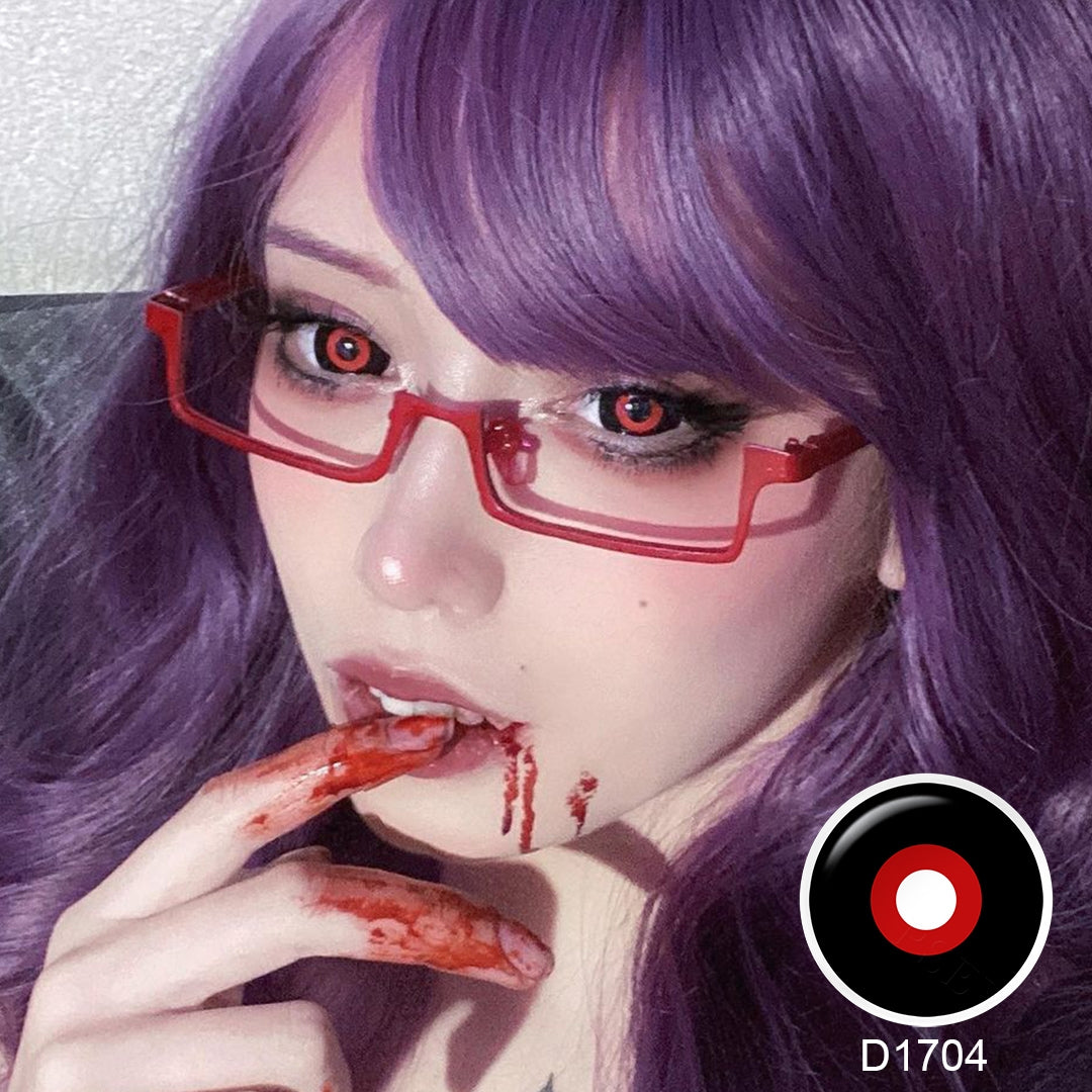 Unibling Tokyo Ghoul Black And Red Sclera 22mm