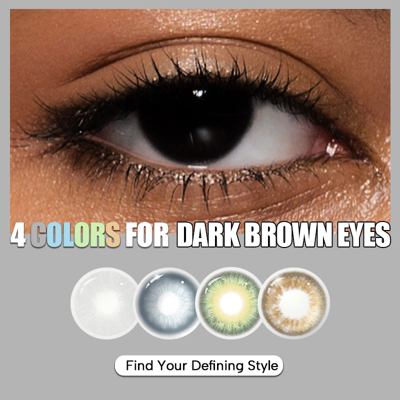 Dark Brown Eyes Trial Set(4 Colors) 
