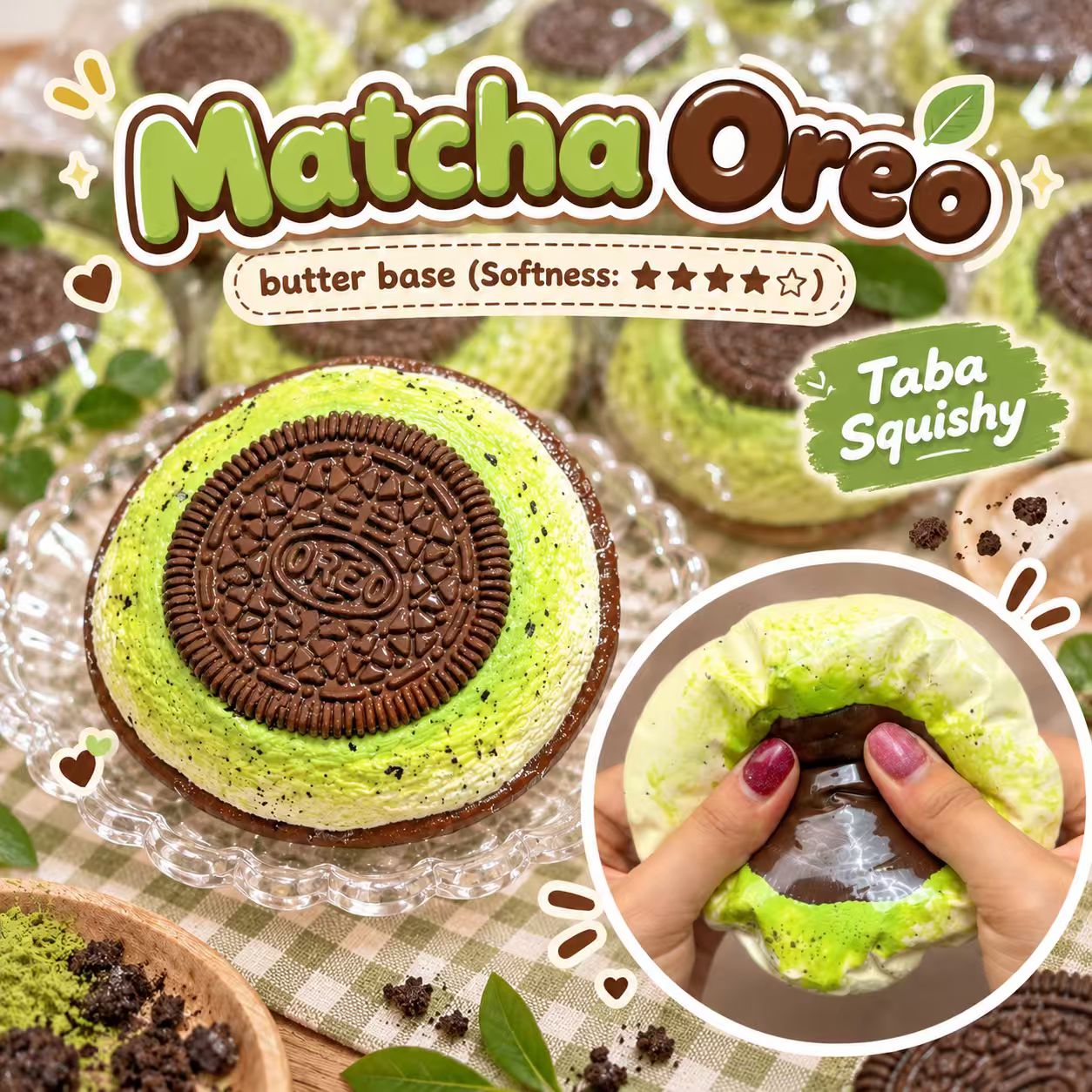 【Taba Squishy 】- not live made/butter base/milk base/soft/stress relieve
