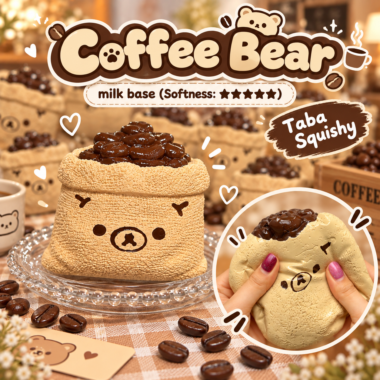 【Taba Squishy 】- not live made/butter base/milk base/soft/stress relieve
