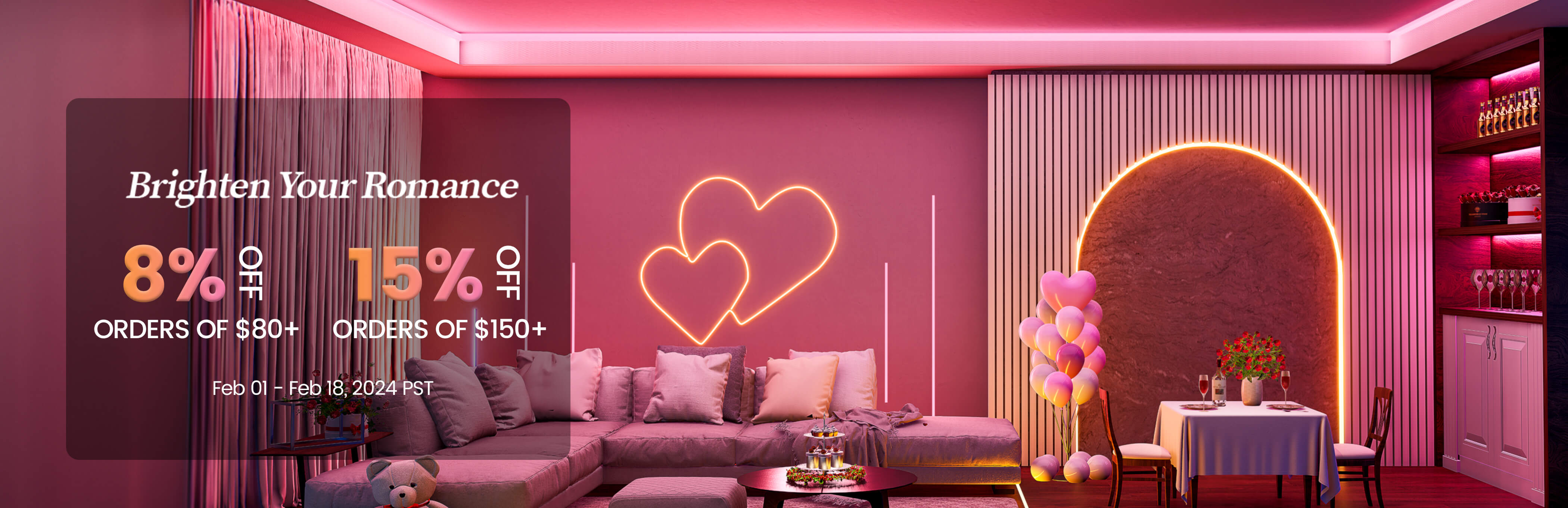 Valentines day sale, muzata lighting