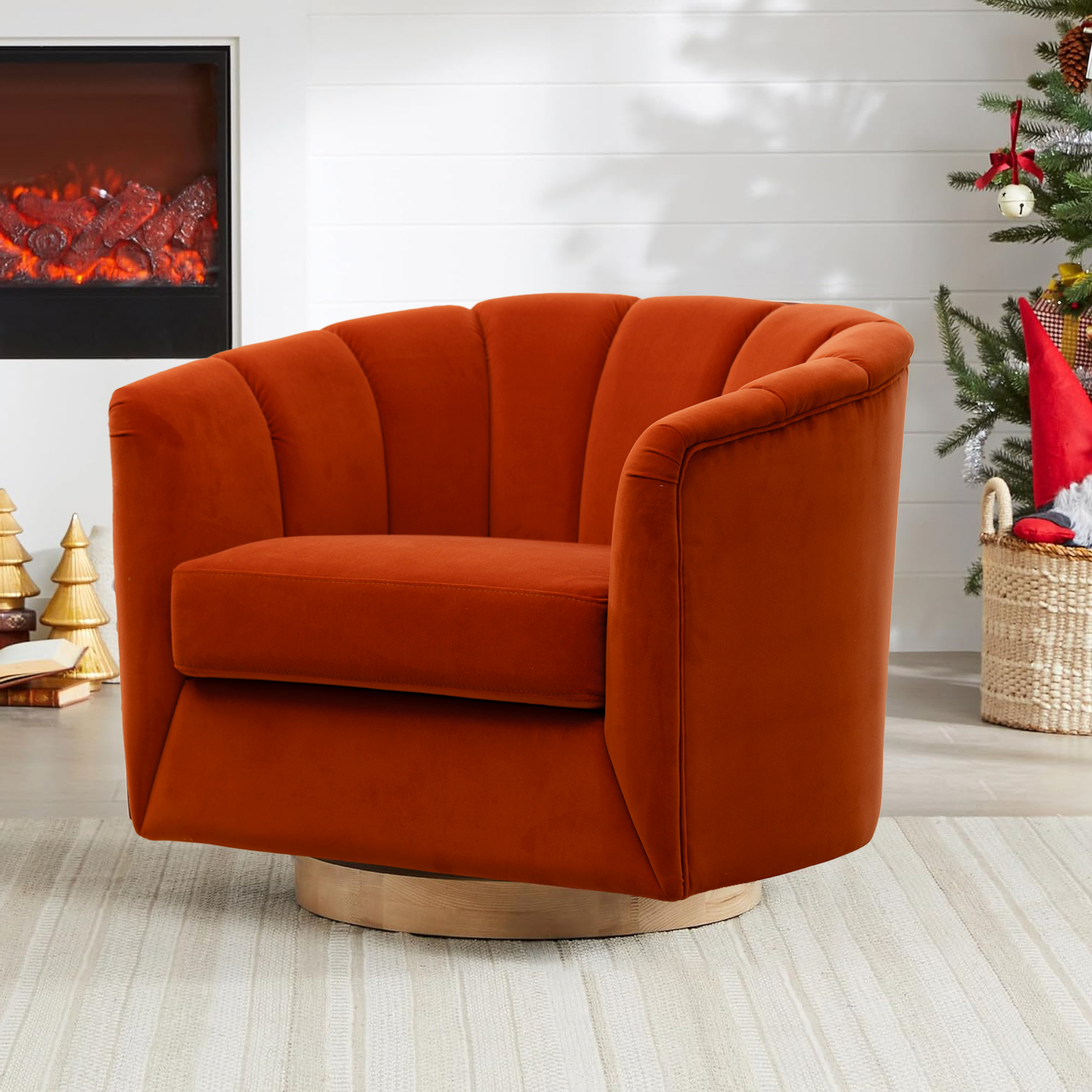 Wolen Modern Swivel Accent Chair