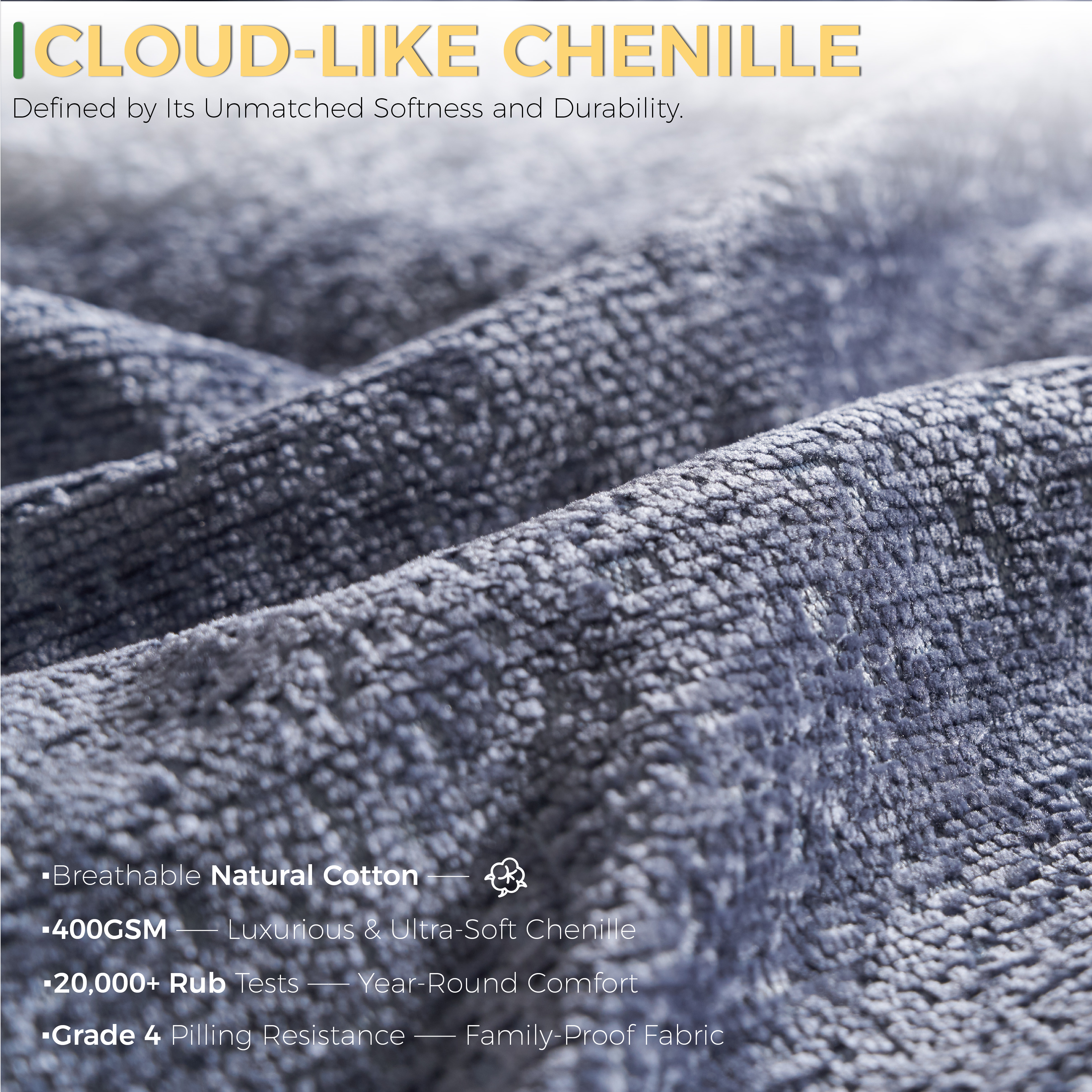 YS-01 Boneless Cloud Sectional Couch 3 Seats with 1 Ottoman