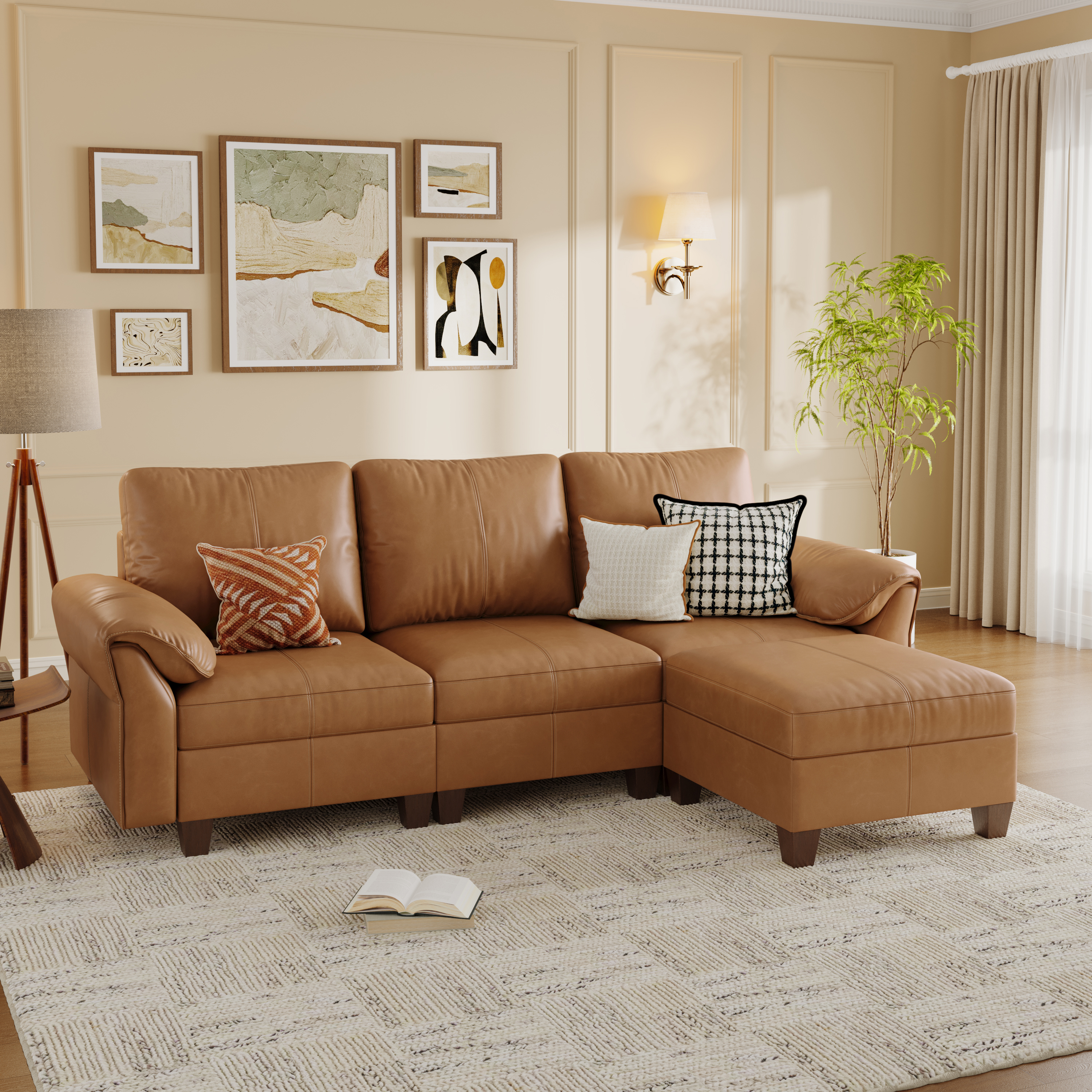 Nest Modular 4 Seats Sofa | Storage Ottoman | SITJOY