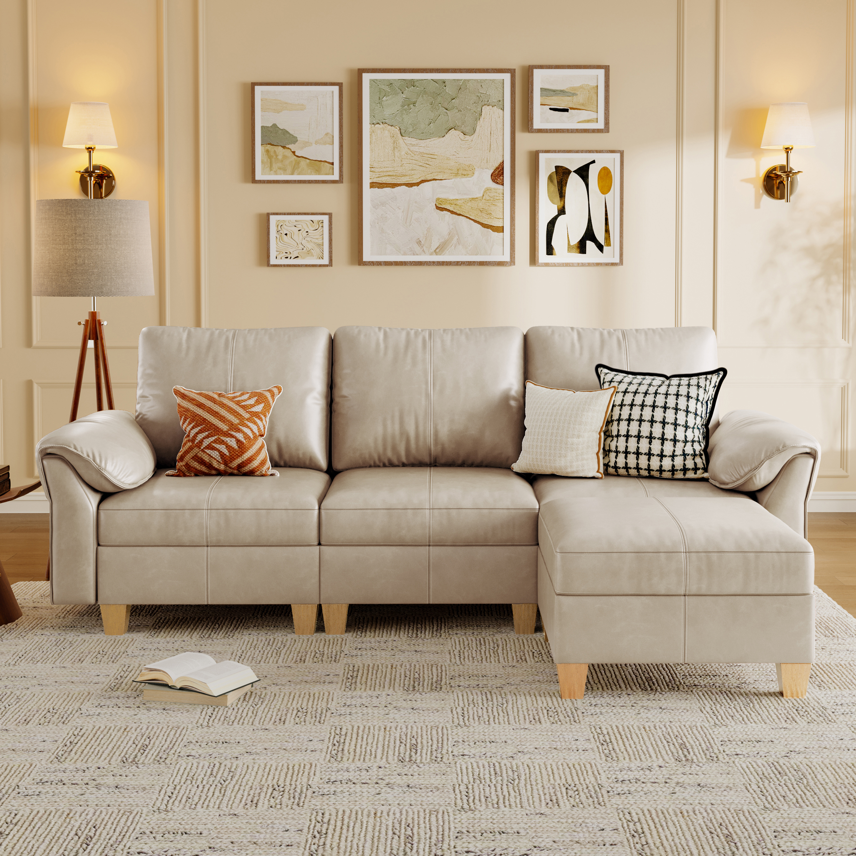 Nest Modular 4 Seats Sofa | Storage Ottoman | SITJOY
