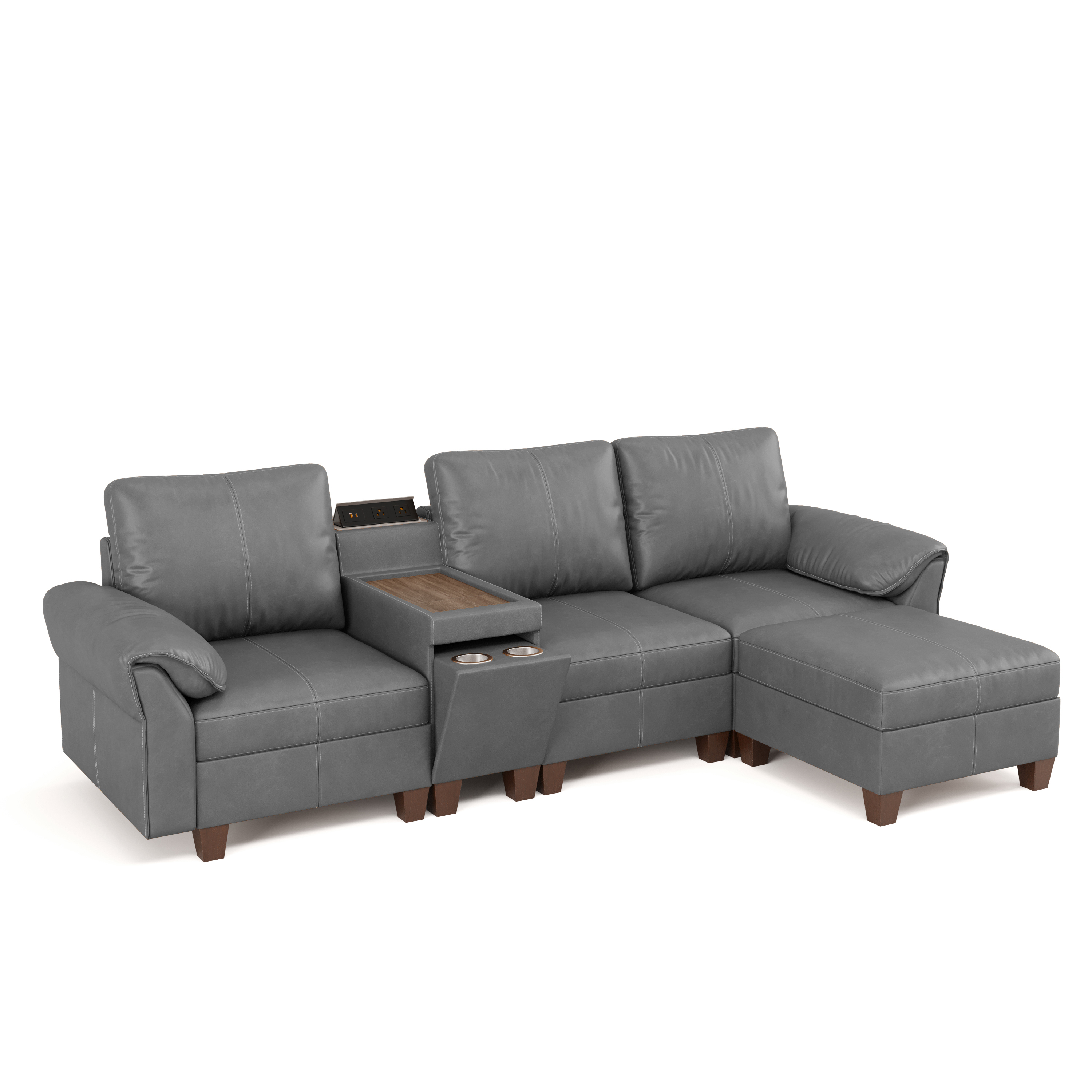 Nest Modular 4 Seats Sofa | with Chaise Longue | SITJOY
