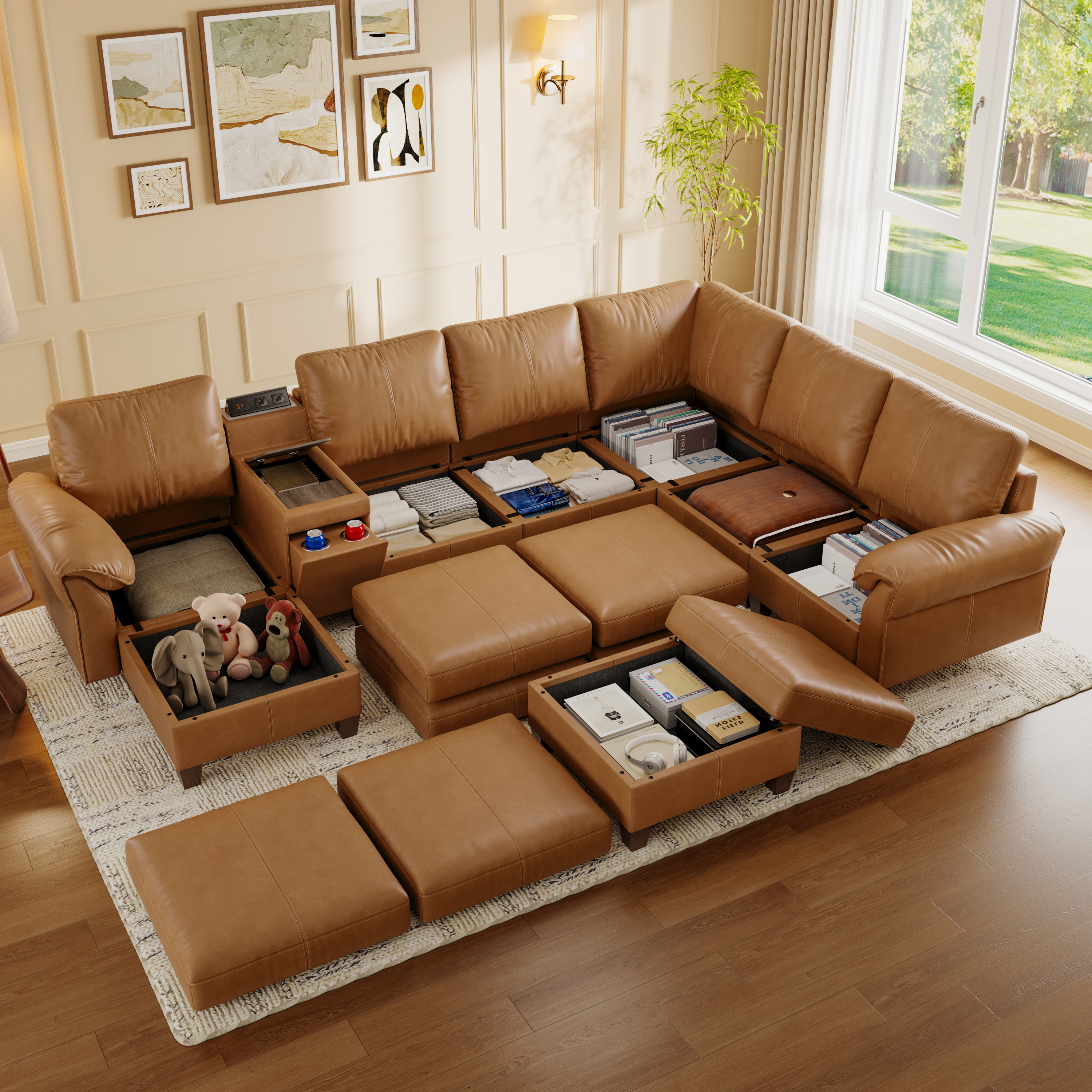 Nest Modular 8 SeatsSofa| SITJOY