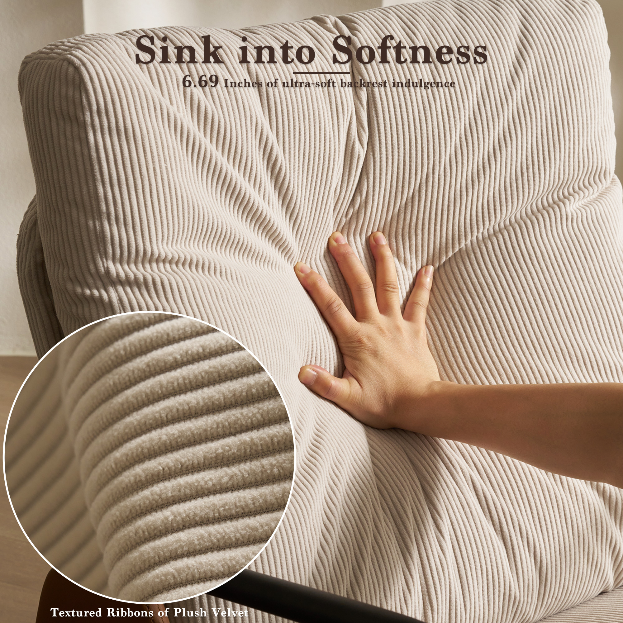 Henry Rocking Recliner Chair with footrest