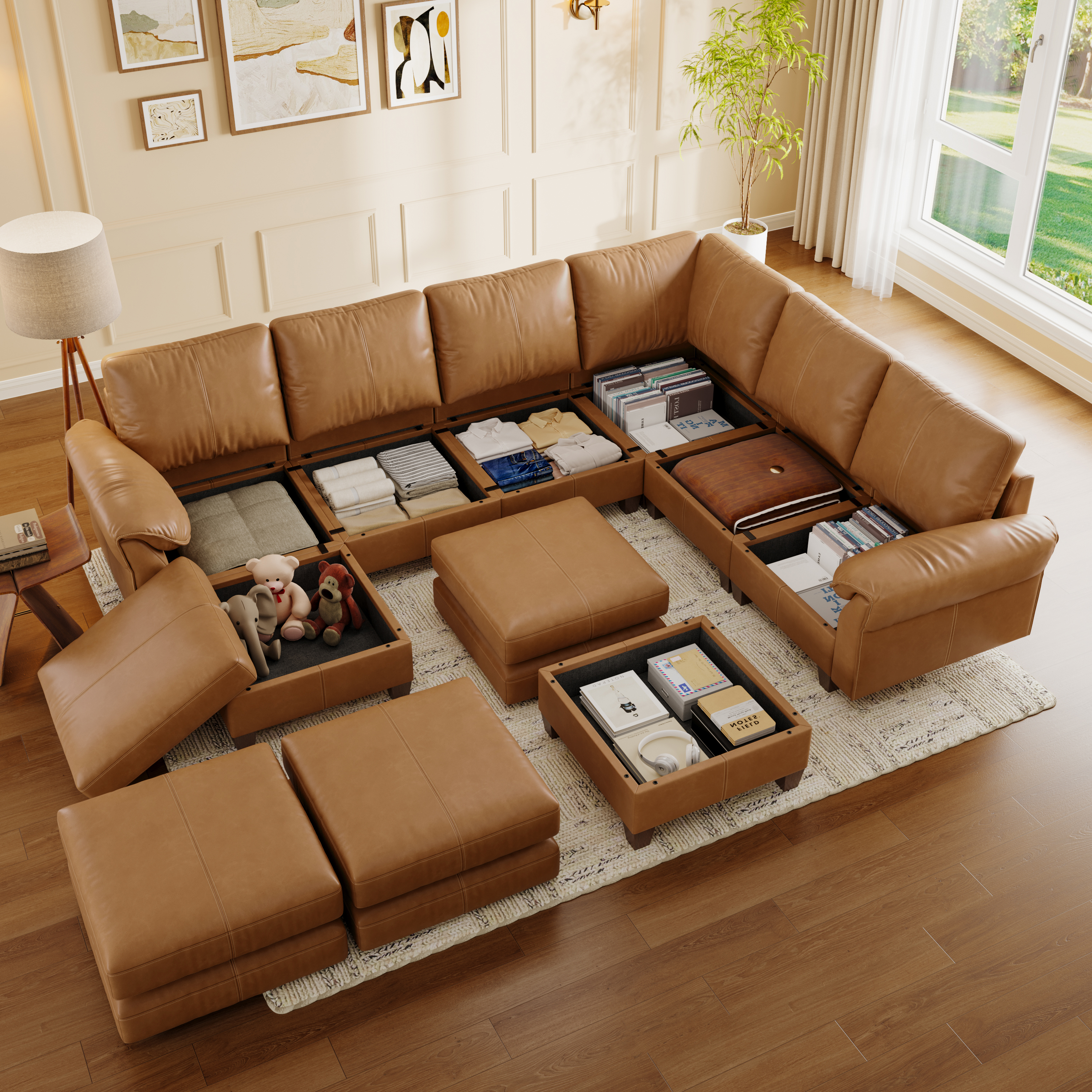 Nest Modular 8 SeatsSofa| SITJOY