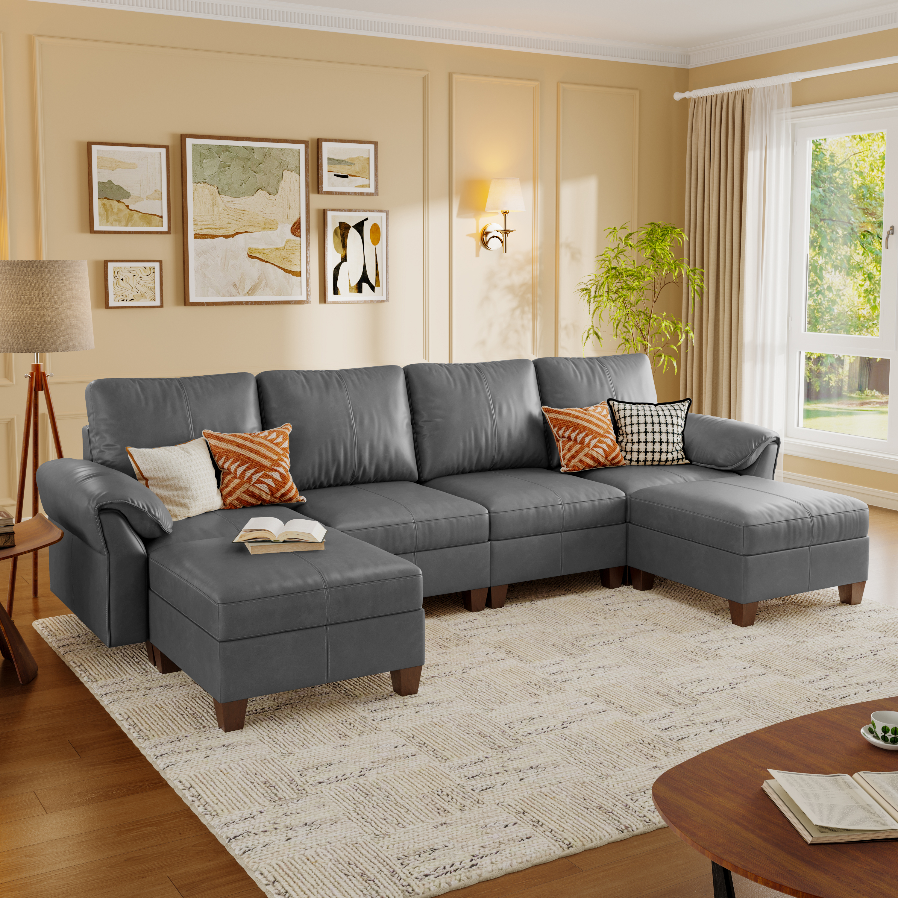 Nest Modular 6 Seats Sofa | Chaise Longue | SITJOY