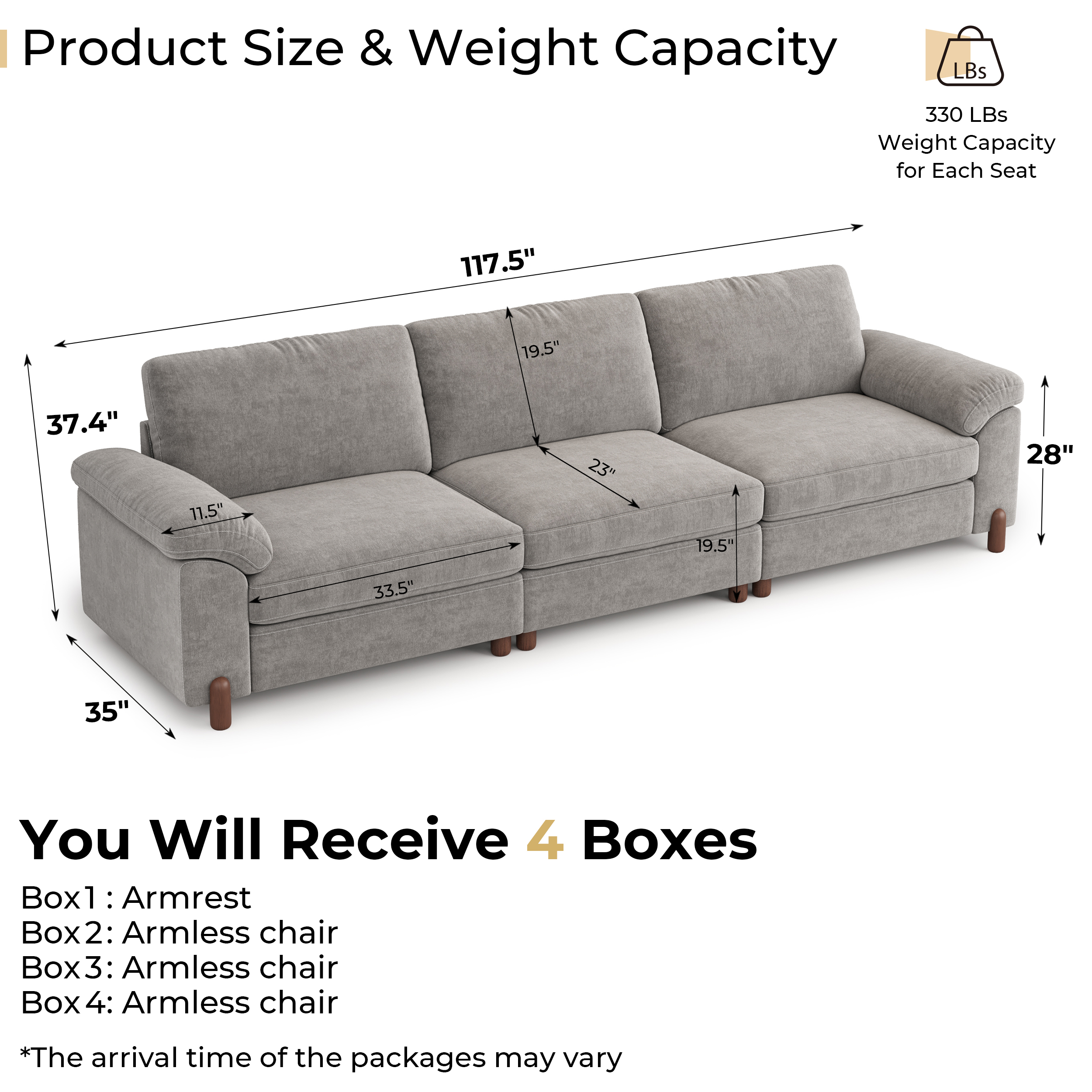 Vista 3-Seat Genuine Leather Sofa | Living Room | SITJOY