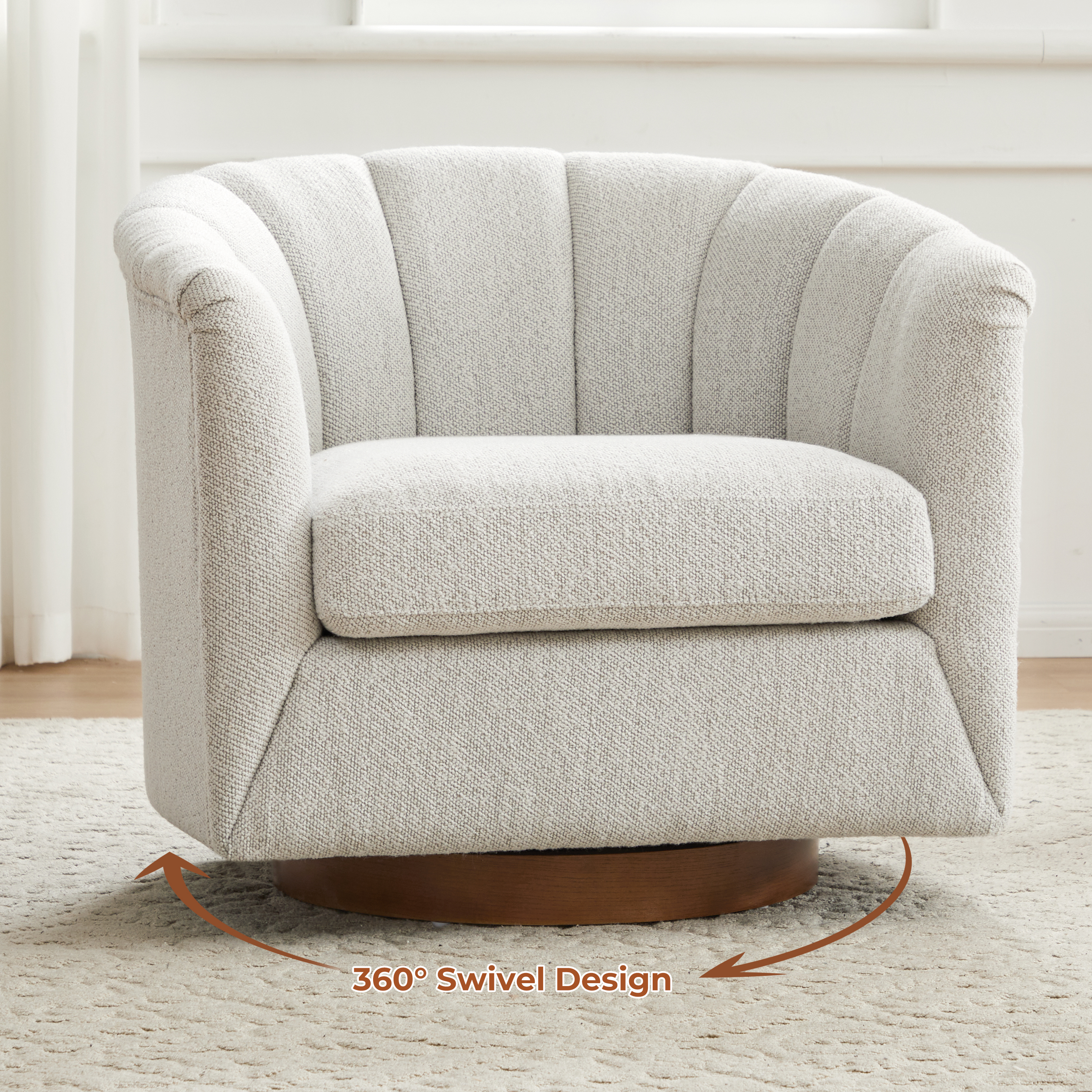Wolen Modern Swivel Accent Chair