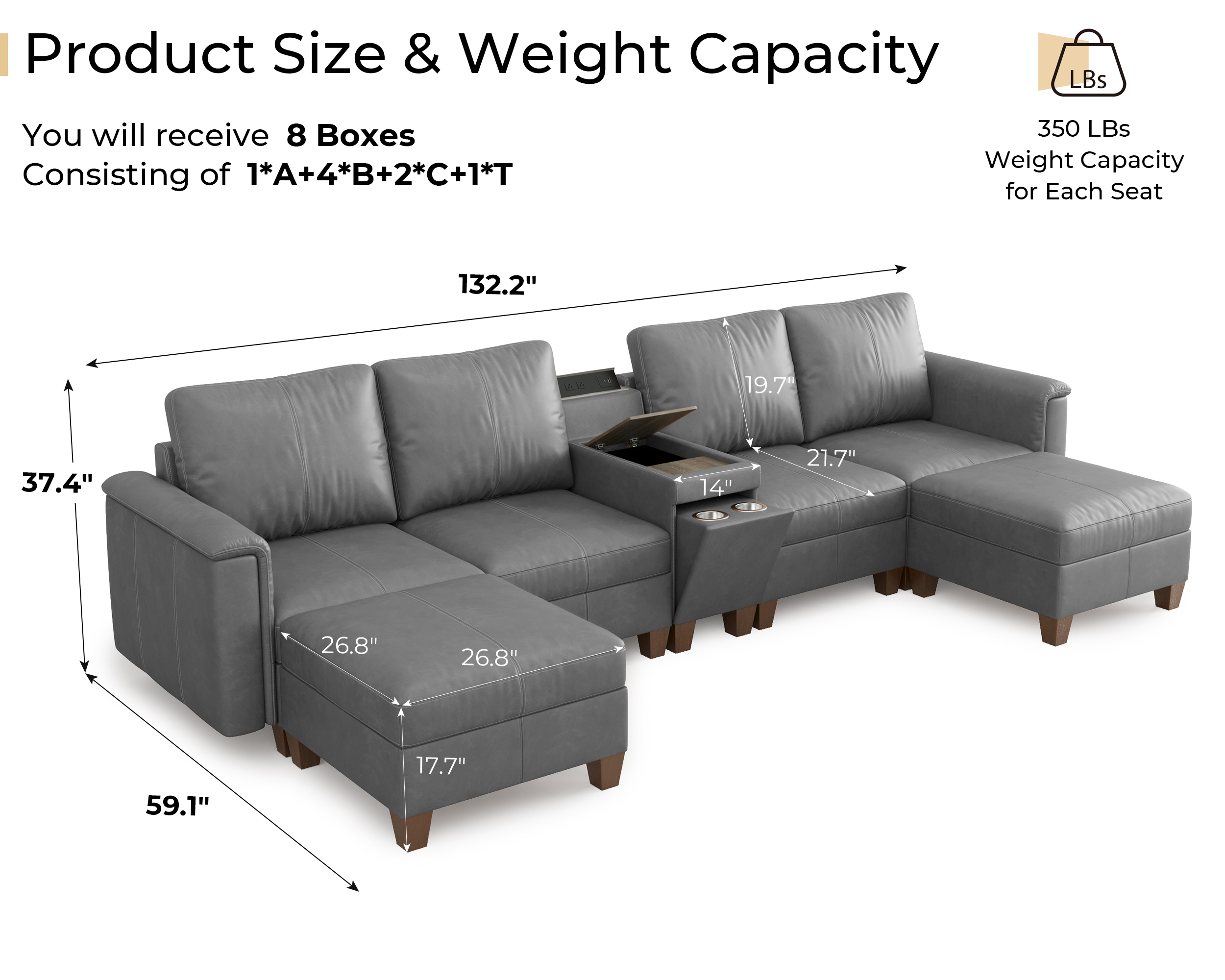 Nexus 7-Seat Modular | Living Room Furniture | SITJOY
