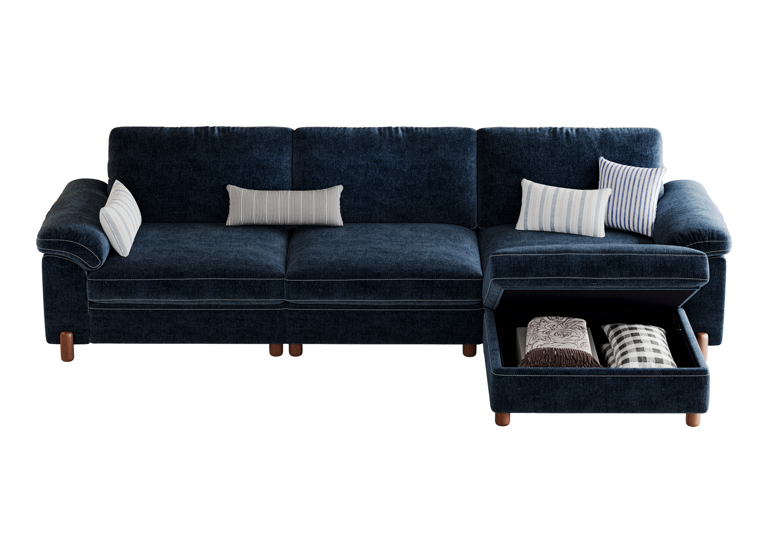 Vista 4-Seat Compact L-Shaped Sectional with Chaise