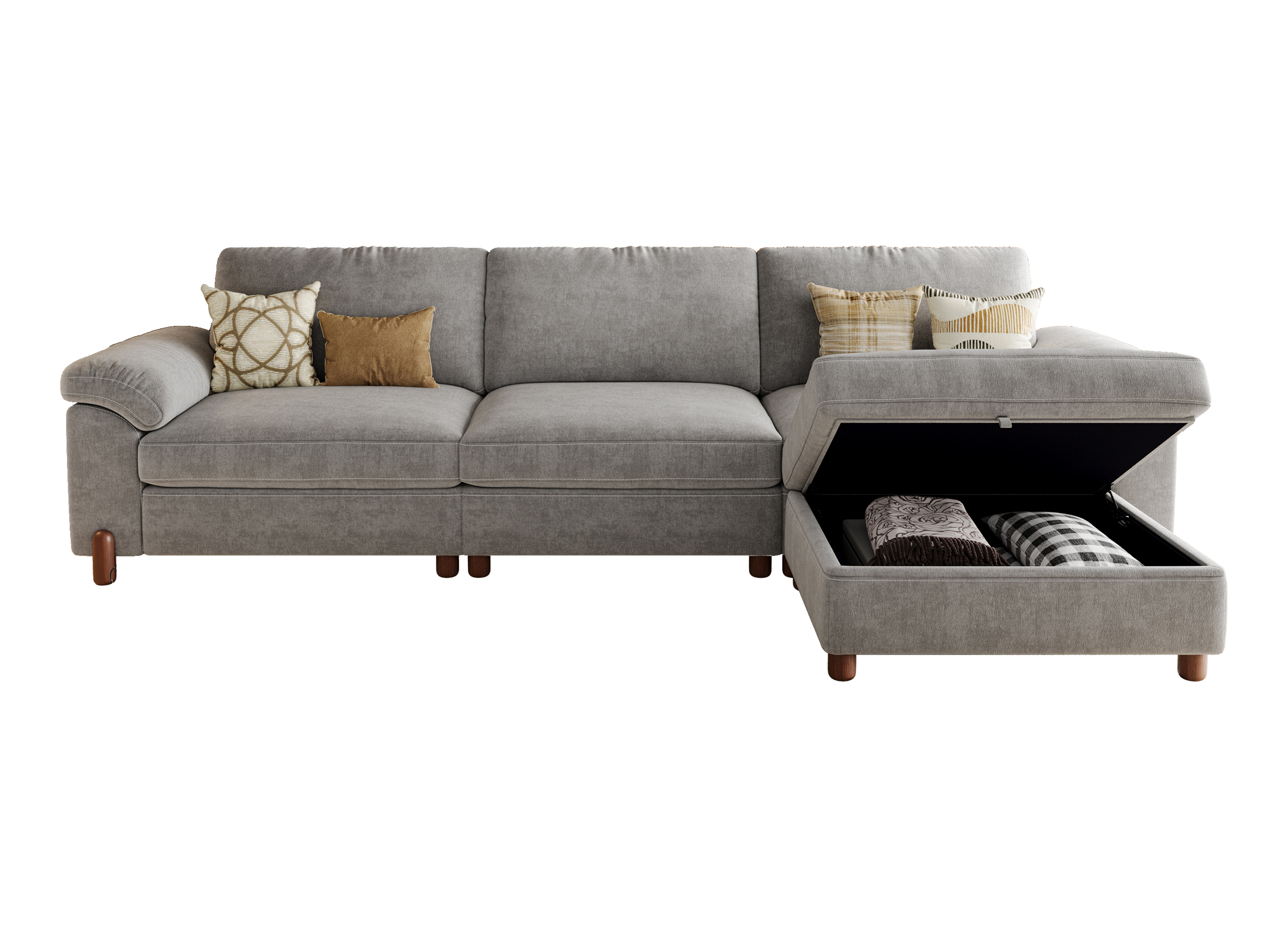 Vista 4-Seat Compact L-Shaped Sectional with Chaise