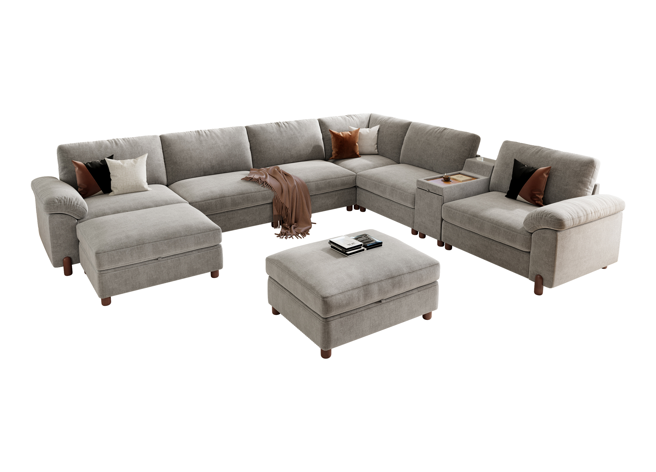 Vista 8-Seat U-Shaped Modular Sectional