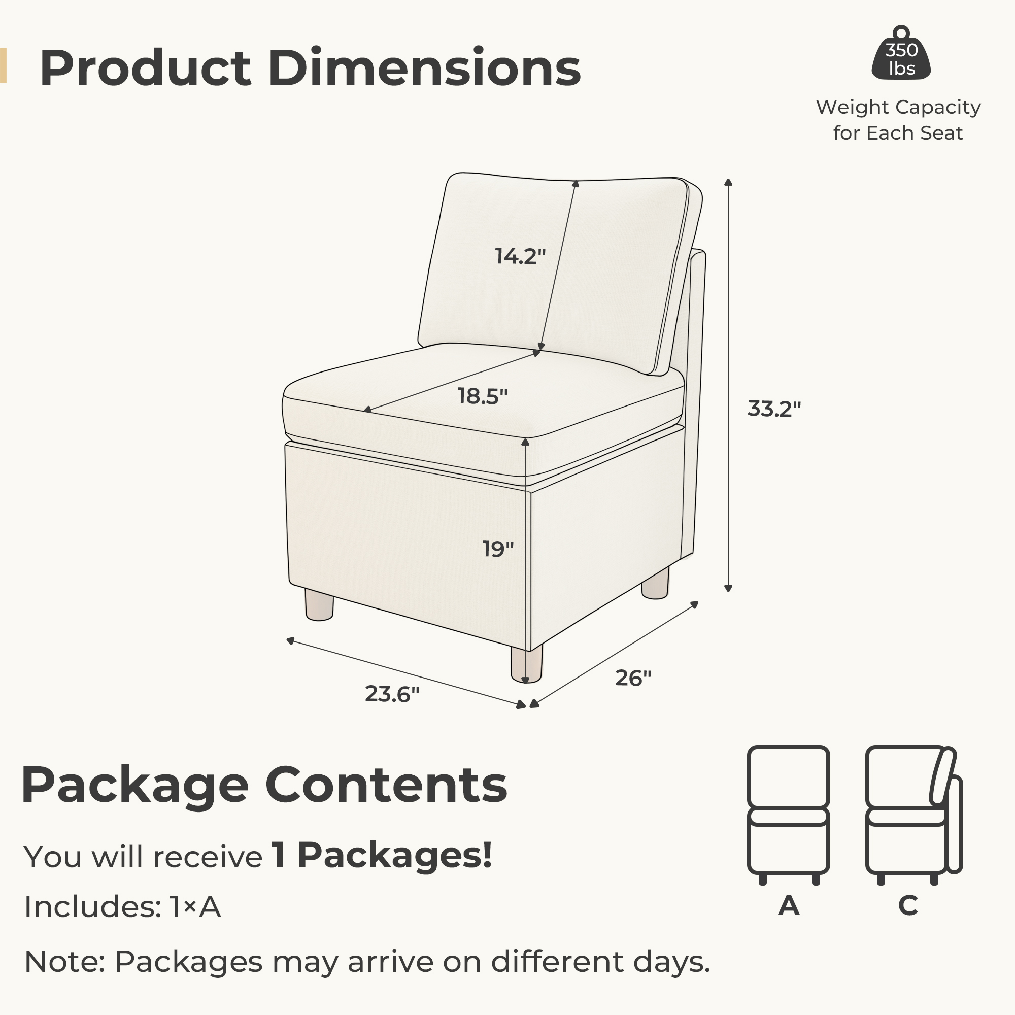 Aura Single Storage Chair | Breakfast Nook