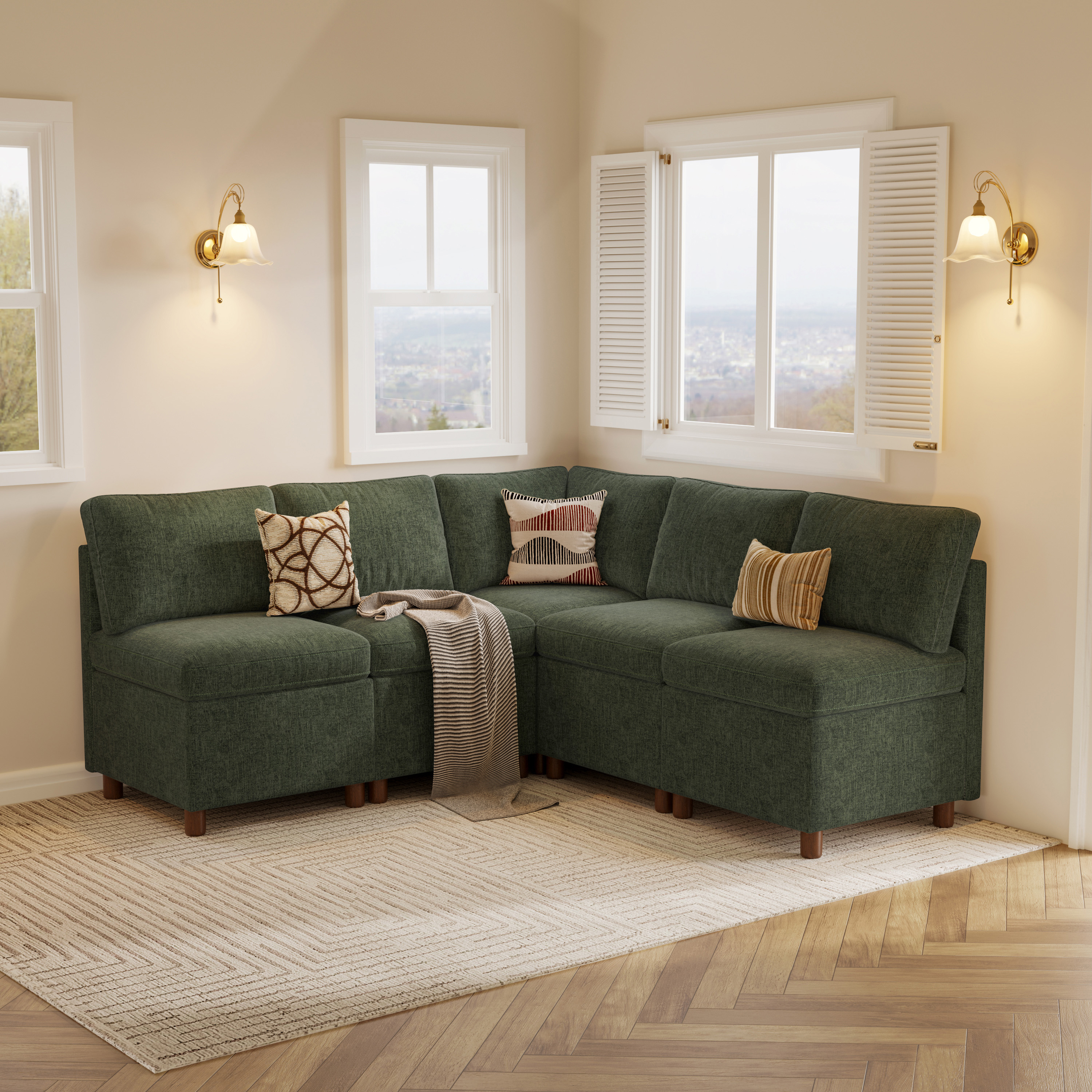  SITJOY Breakfast Nook Bench with Storage DC-01